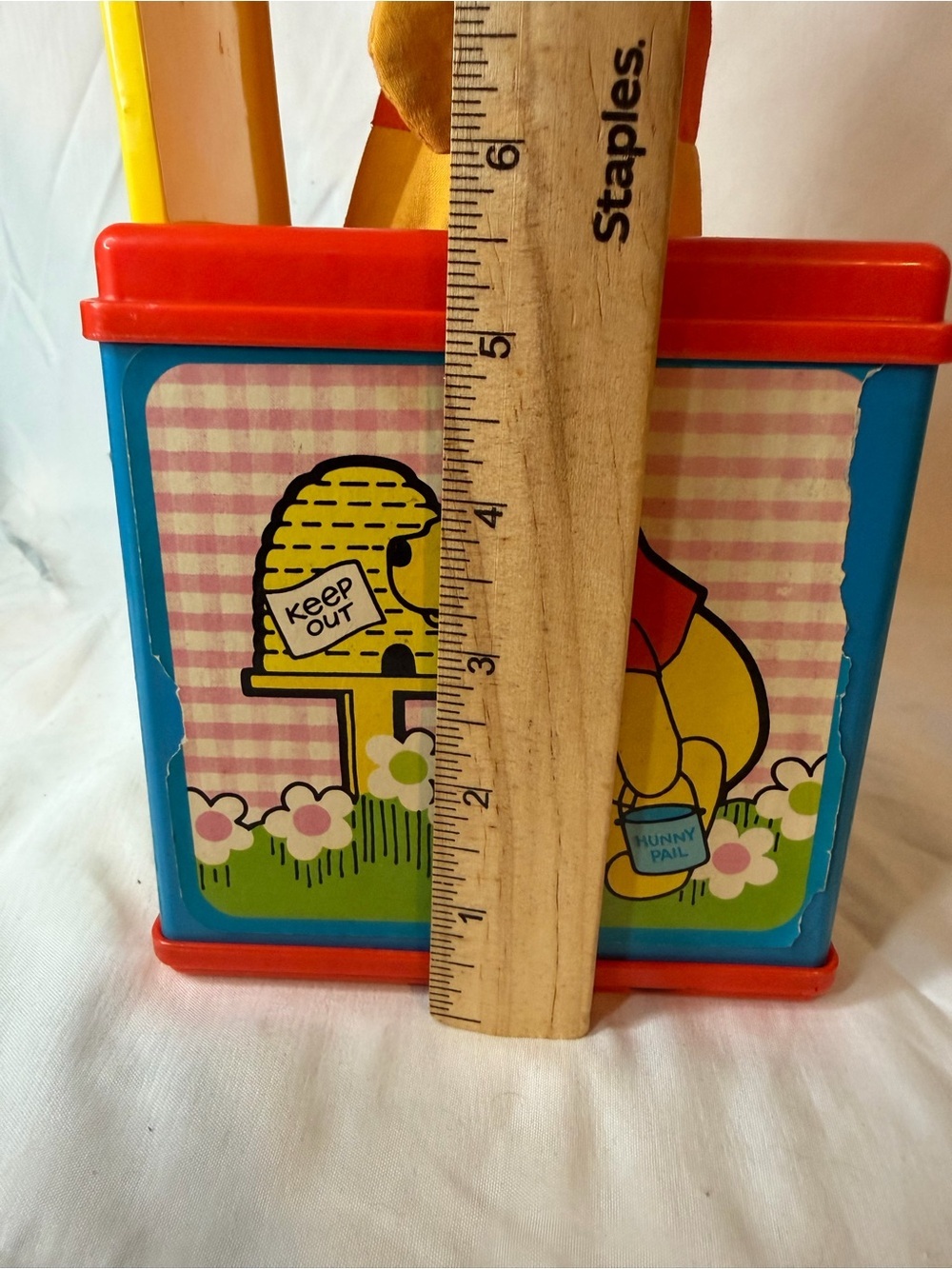 Vintage 1976 Mattel Winnie The Pooh Jack-in-the-Box Music Box Disney Working - Picture 10 of 10